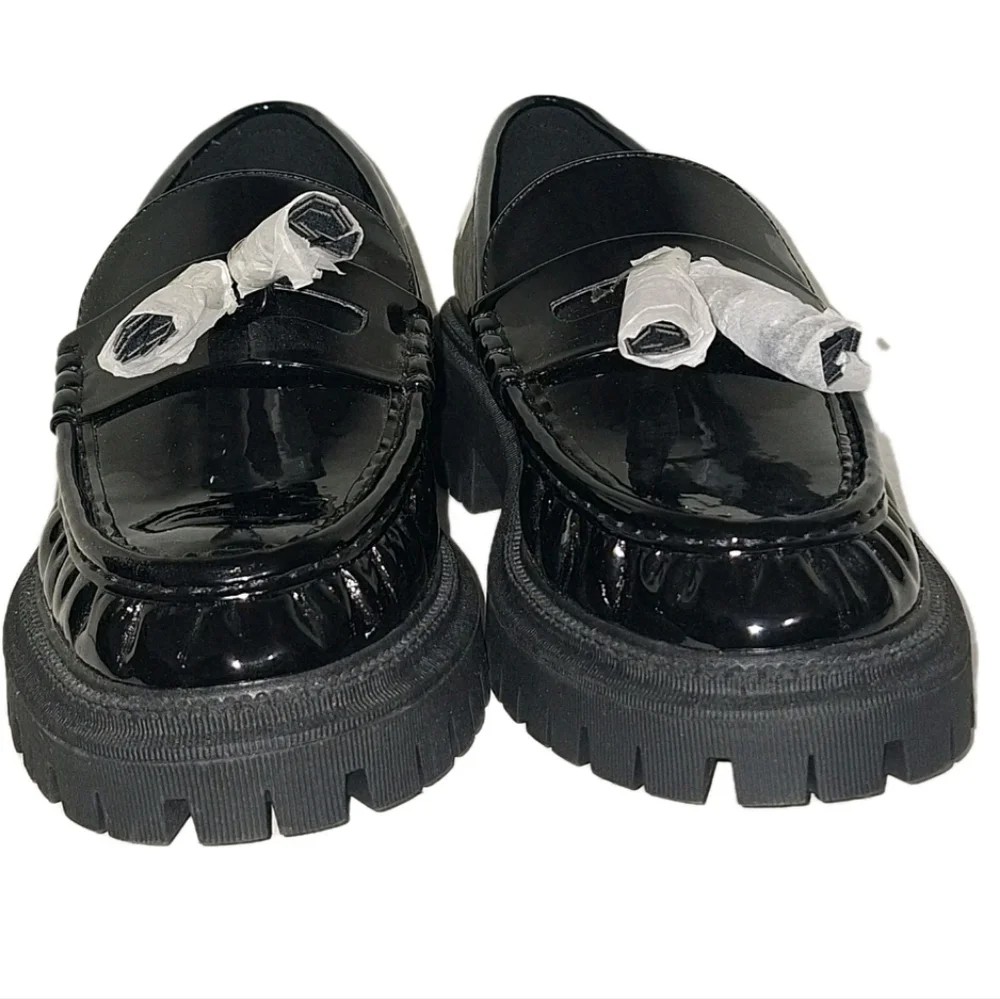 ShuShop Taylor Faux Patent Leather Mules Clogs Womens Size 7.5 Platform Shoes